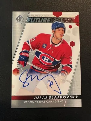 2022-23 SP Authentic - Juraj Slafkovsky - Furure Watch auto /999 front